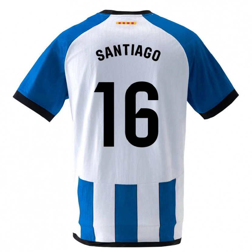Danxen Kinder Alejandro Santiago #16 Königsblau Weiß Heimtrikot Trikot 2026/27 T-Shirt Österreich