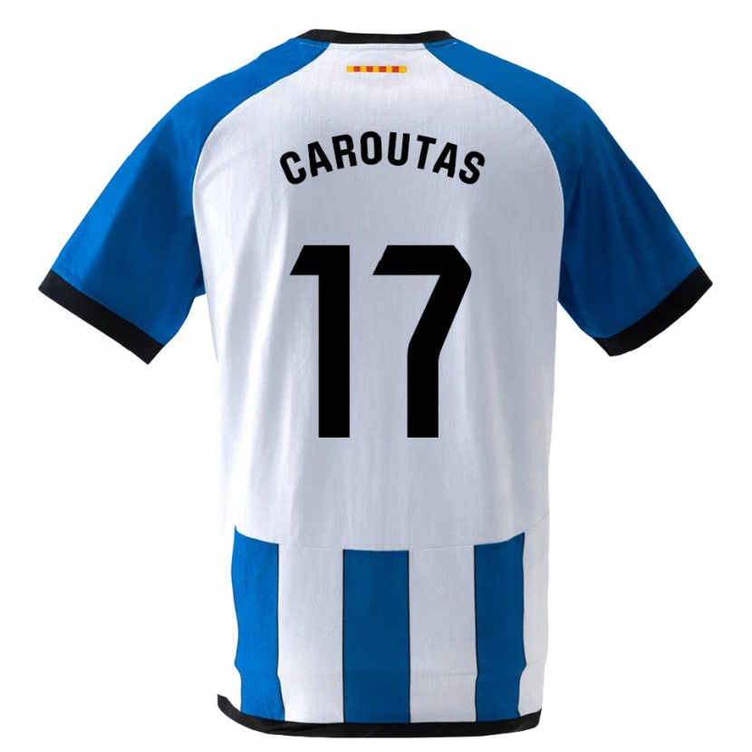 Danxen Kinder Tim Caroutas #17 Königsblau Weiß Heimtrikot Trikot 2026/27 T-Shirt Österreich