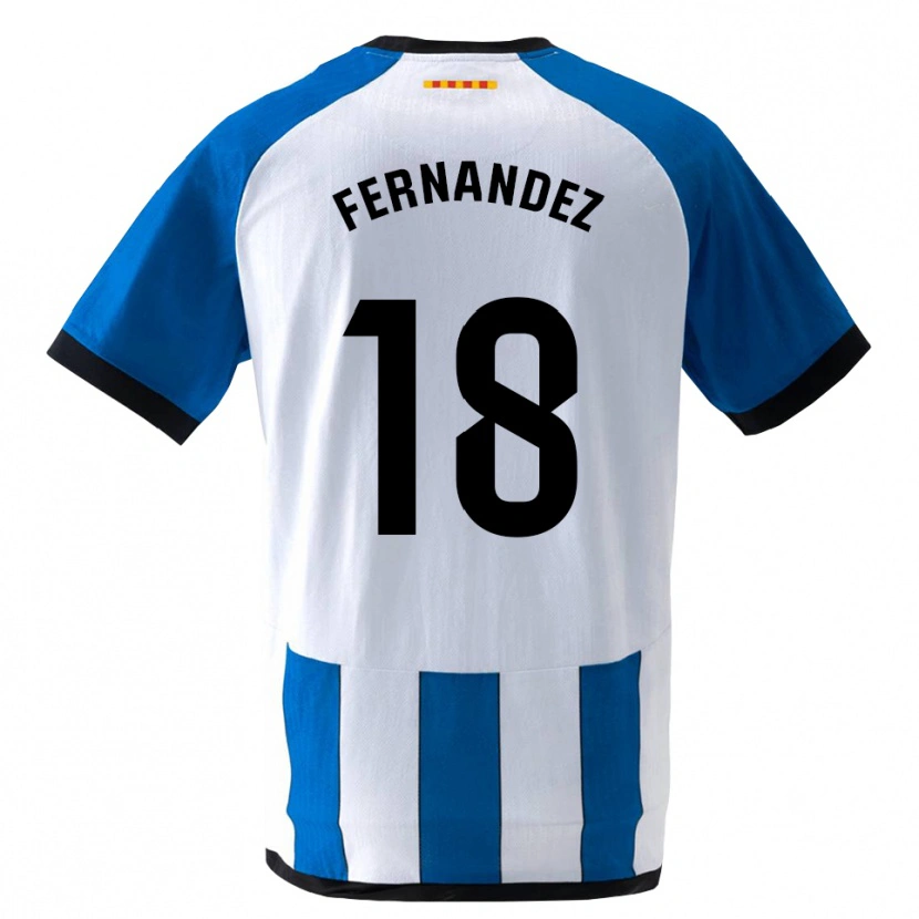 Danxen Kinder Marcos Fernández #18 Königsblau Weiß Heimtrikot Trikot 2026/27 T-Shirt Österreich