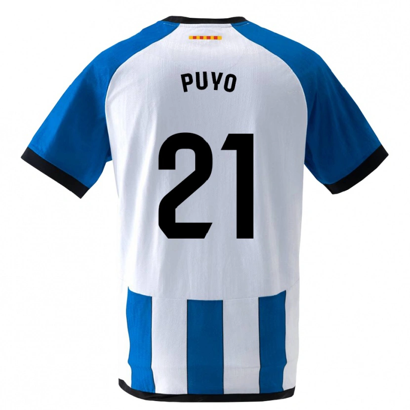 Danxen Kinder Samuel Puyo #21 Königsblau Weiß Heimtrikot Trikot 2026/27 T-Shirt Österreich