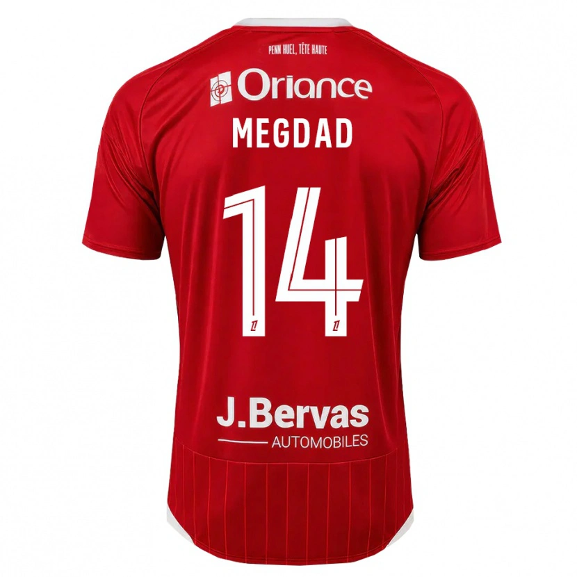 Danxen Kinder Noa Megdad #14 Weiß Rot Heimtrikot Trikot 2026/27 T-Shirt Österreich