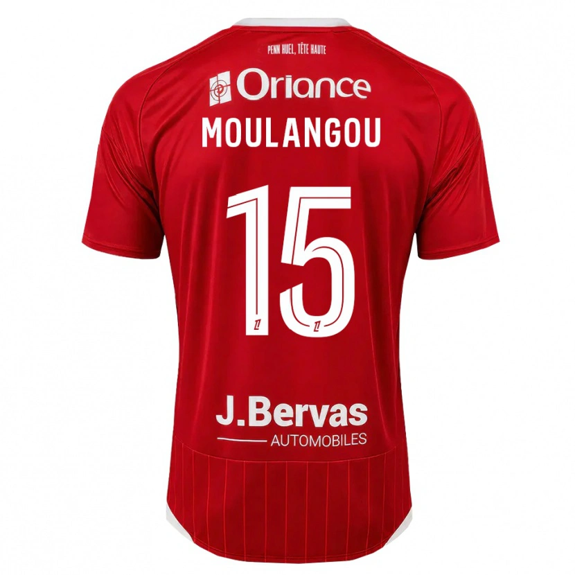 Danxen Kinder Kenan Moulangou #15 Weiß Rot Heimtrikot Trikot 2026/27 T-Shirt Österreich