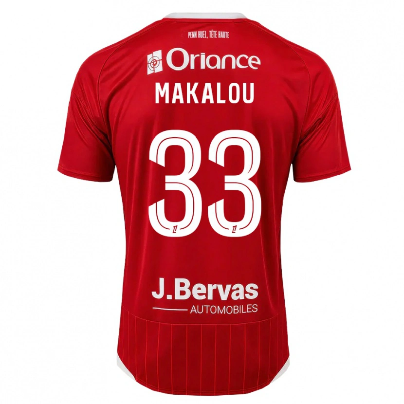 Danxen Kinder Hamidou Makalou #33 Weiß Rot Heimtrikot Trikot 2026/27 T-Shirt Österreich
