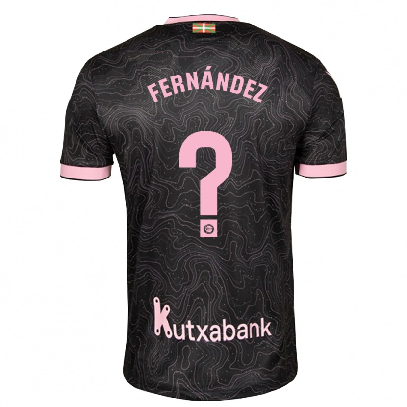 Danxen Kinder Enaitz Fernández #0 Schwarz Pink Auswärtstrikot Trikot 2026/27 T-Shirt Österreich