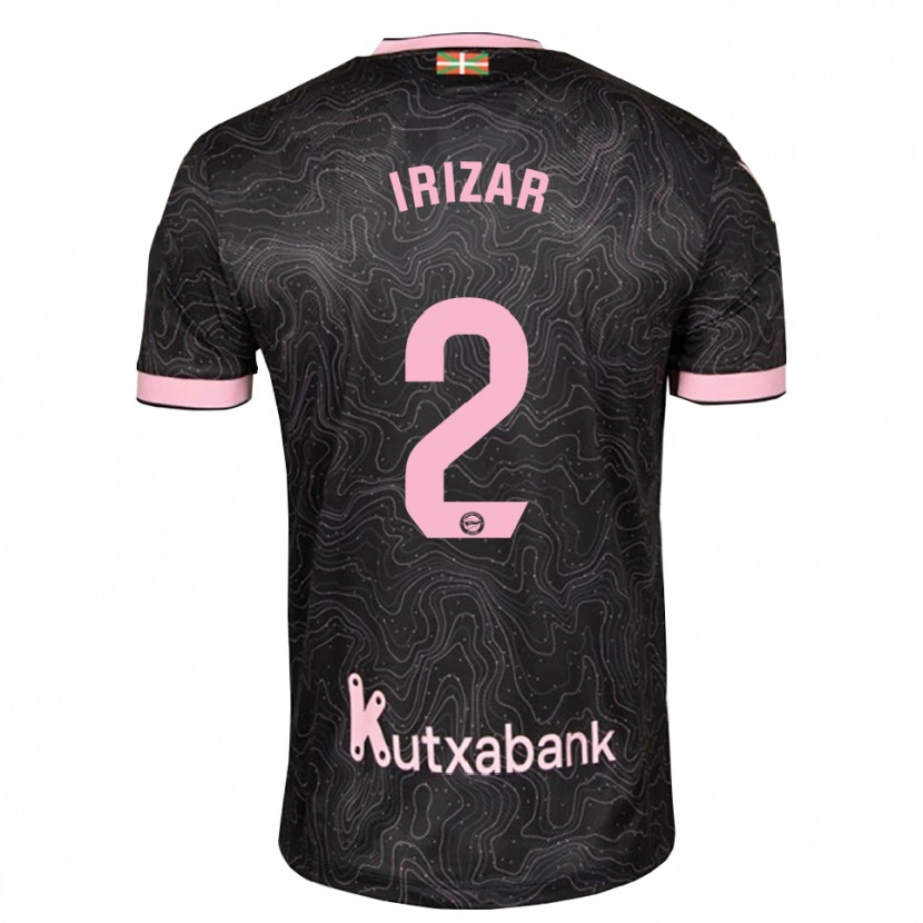 Danxen Kinder Manex Irizar #2 Schwarz Pink Auswärtstrikot Trikot 2026/27 T-Shirt Österreich