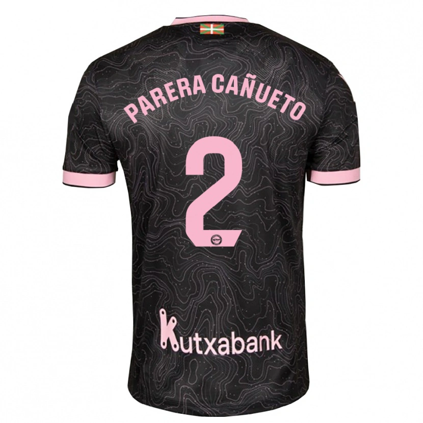 Danxen Kinder Laia Parera Cañueto #2 Schwarz Pink Auswärtstrikot Trikot 2026/27 T-Shirt Österreich