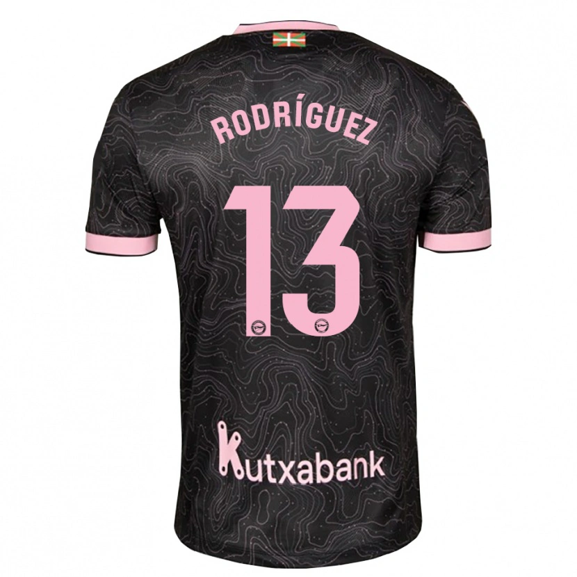 Danxen Kinder Adrián Rodríguez #13 Schwarz Pink Auswärtstrikot Trikot 2026/27 T-Shirt Österreich