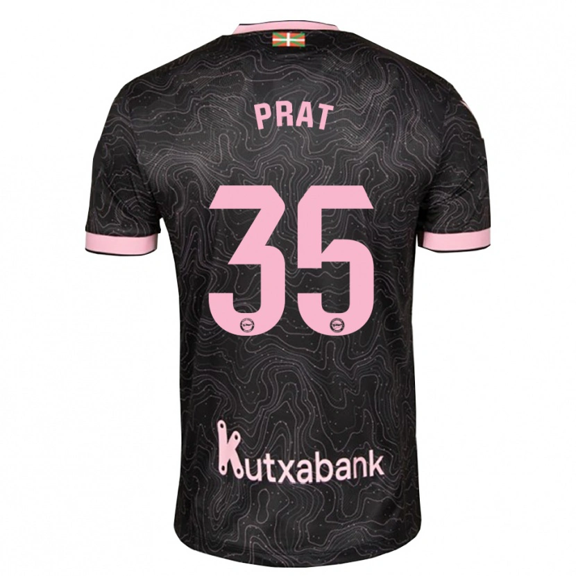 Danxen Kinder Jaric Prat #35 Schwarz Pink Auswärtstrikot Trikot 2026/27 T-Shirt Österreich