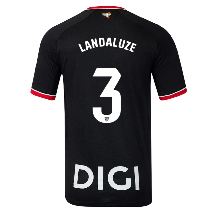 Danxen Kinder Naia Landaluze Marquínez #3 Schwarz Weiß Rot Auswärtstrikot Trikot 2026/27 T-Shirt Österreich