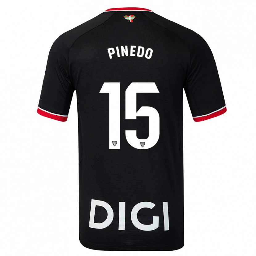 Danxen Kinder Clara Pinedo Castresana #15 Schwarz Weiß Rot Auswärtstrikot Trikot 2026/27 T-Shirt Österreich
