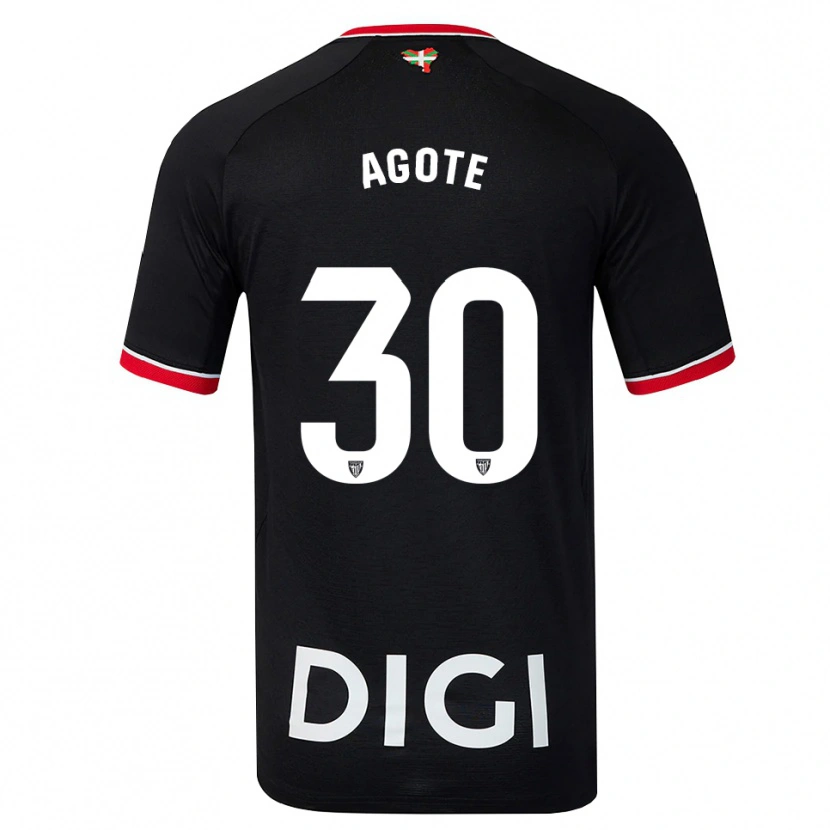 Danxen Kinder Daniela Agote Aguirre #30 Schwarz Weiß Rot Auswärtstrikot Trikot 2026/27 T-Shirt Österreich