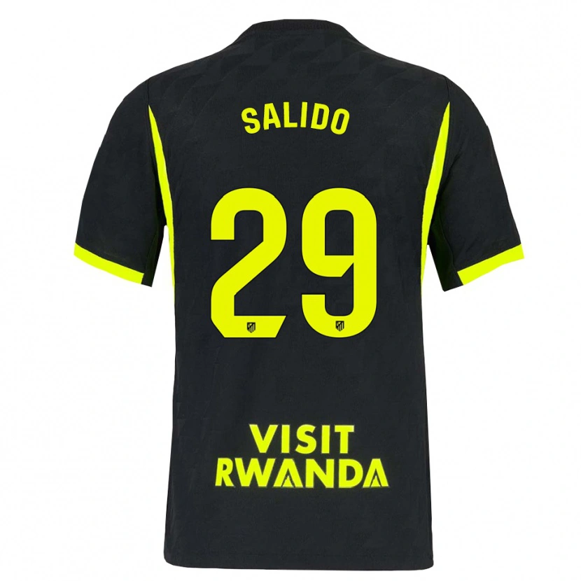 Danxen Kinder Alberto Salido #29 Hellgrün Schwarz Auswärtstrikot Trikot 2026/27 T-Shirt Österreich