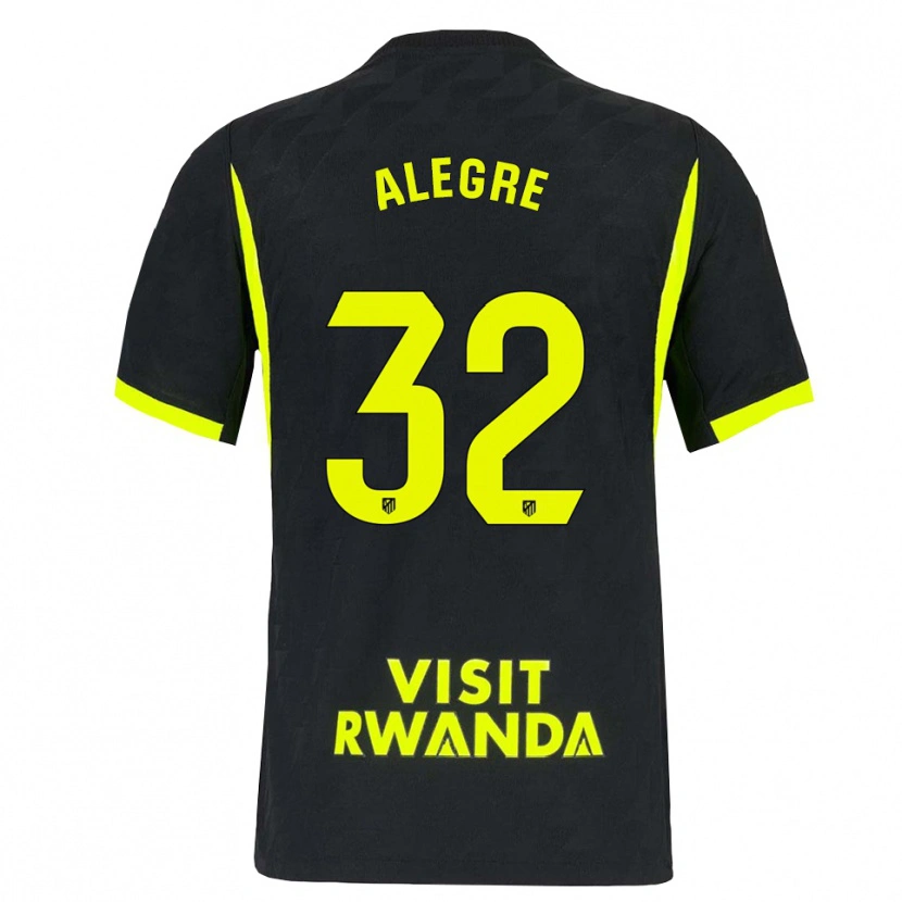 Danxen Kinder Juan Alegre #32 Hellgrün Schwarz Auswärtstrikot Trikot 2026/27 T-Shirt Österreich