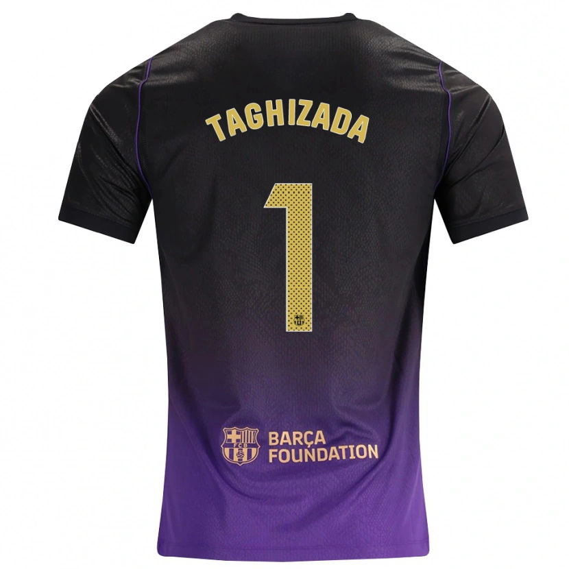 Danxen Kinder Eldar Taghizada #1 Lila Gelb Schwarz Auswärtstrikot Trikot 2026/27 T-Shirt Österreich
