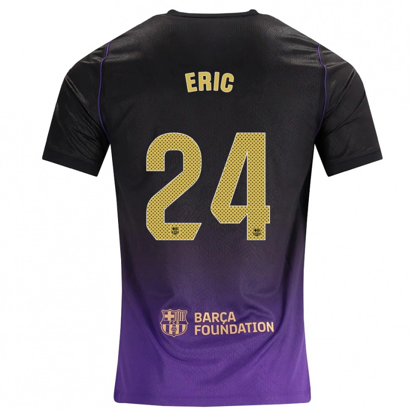 Danxen Kinder Eric García #24 Lila Gelb Schwarz Auswärtstrikot Trikot 2026/27 T-Shirt Österreich