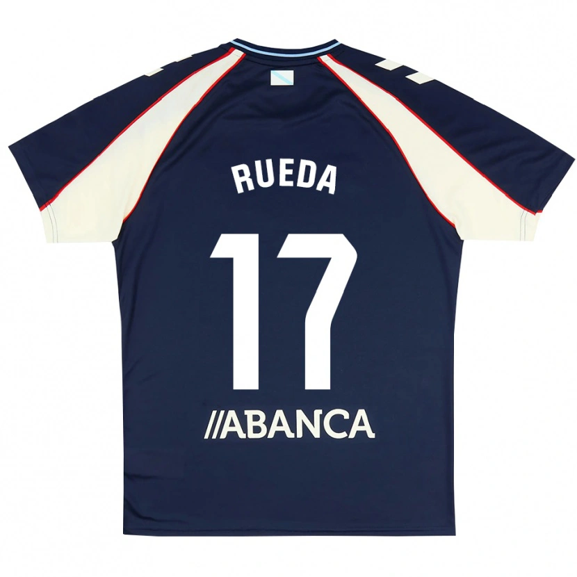 Danxen Kinder Javi Rueda #17 Königsblau Rot Weiß Auswärtstrikot Trikot 2026/27 T-Shirt Österreich