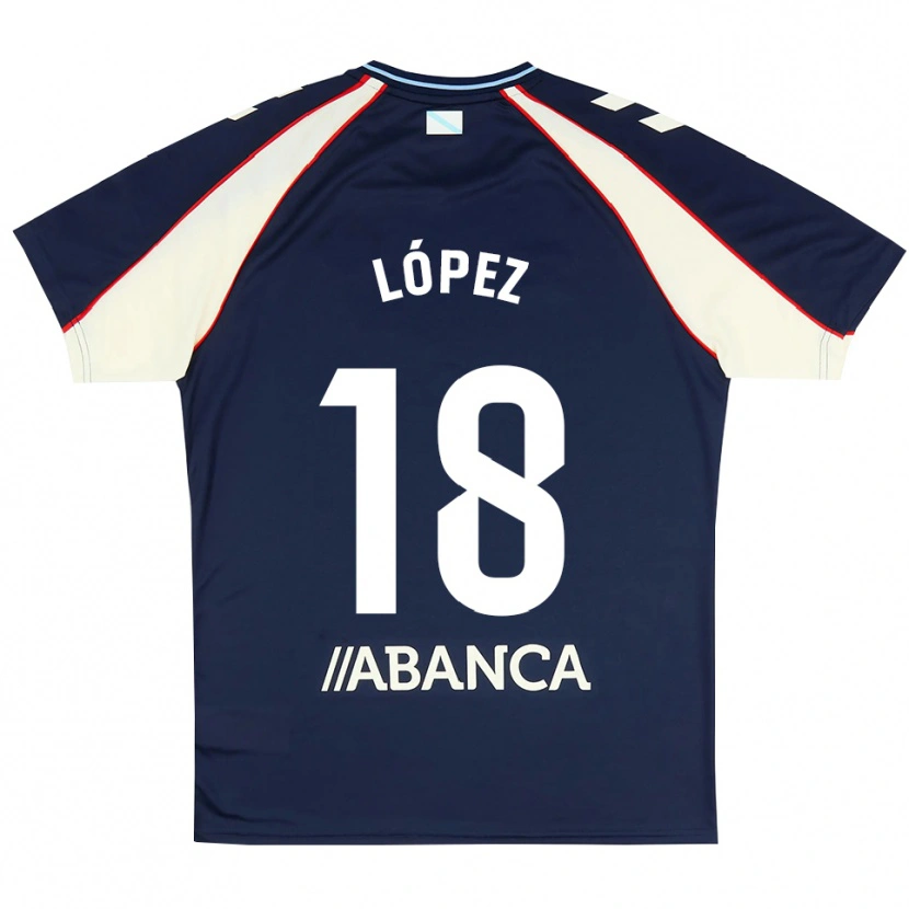 Danxen Kinder Diego López #18 Königsblau Rot Weiß Auswärtstrikot Trikot 2026/27 T-Shirt Österreich
