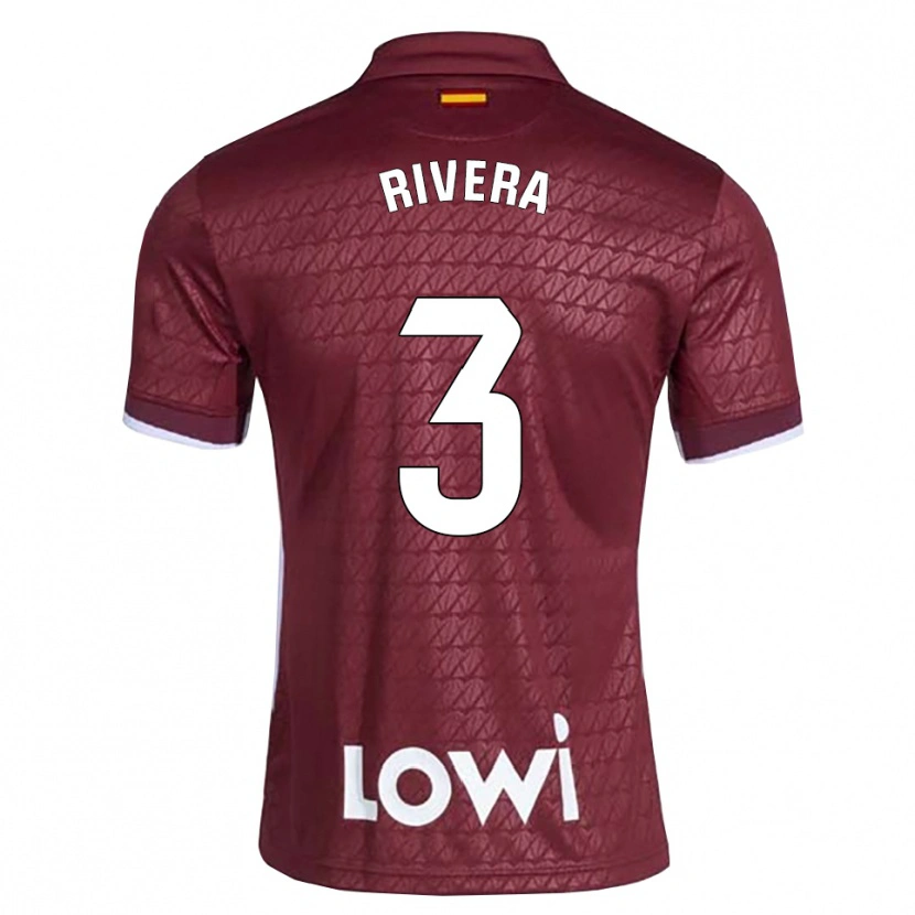 Danxen Kinder Gorka Rivera #3 Dunkelrot Weiß Auswärtstrikot Trikot 2026/27 T-Shirt Österreich