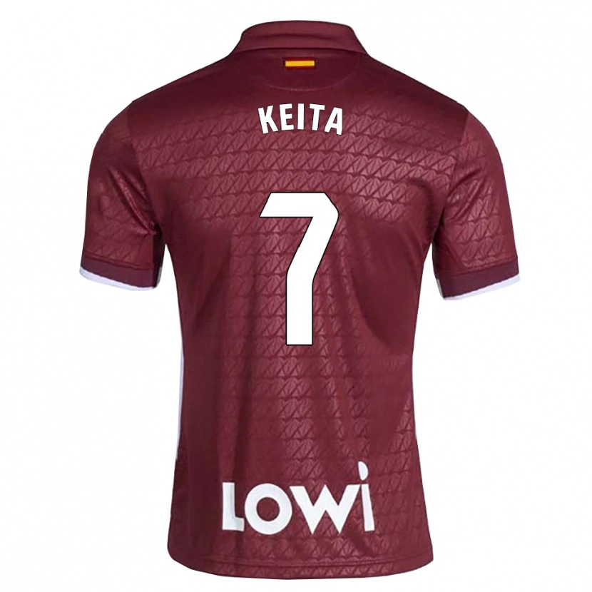Danxen Kinder Abdoulaye Keita #7 Dunkelrot Weiß Auswärtstrikot Trikot 2026/27 T-Shirt Österreich