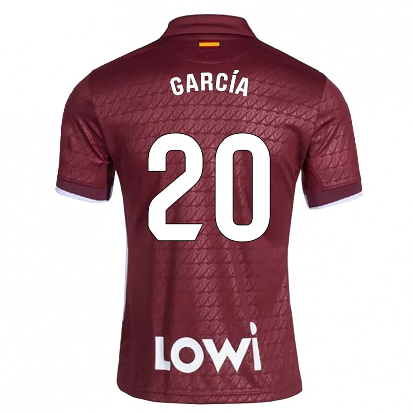 Danxen Kinder Álex García #20 Dunkelrot Weiß Auswärtstrikot Trikot 2026/27 T-Shirt Österreich