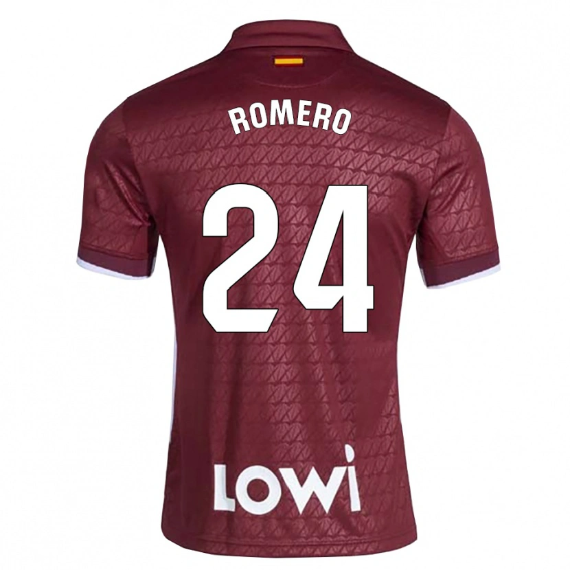 Danxen Kinder Zaid Romero #24 Dunkelrot Weiß Auswärtstrikot Trikot 2026/27 T-Shirt Österreich