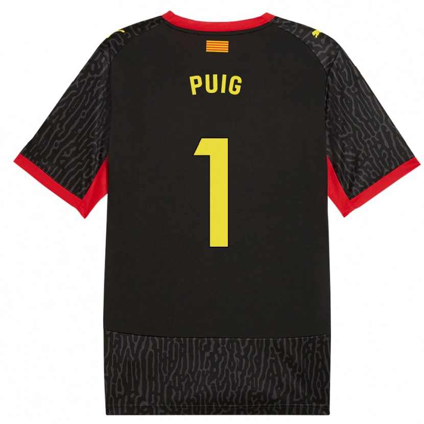 Danxen Kinder Sergi Puig #1 Schwarz Gelb Rot Auswärtstrikot Trikot 2026/27 T-Shirt Österreich