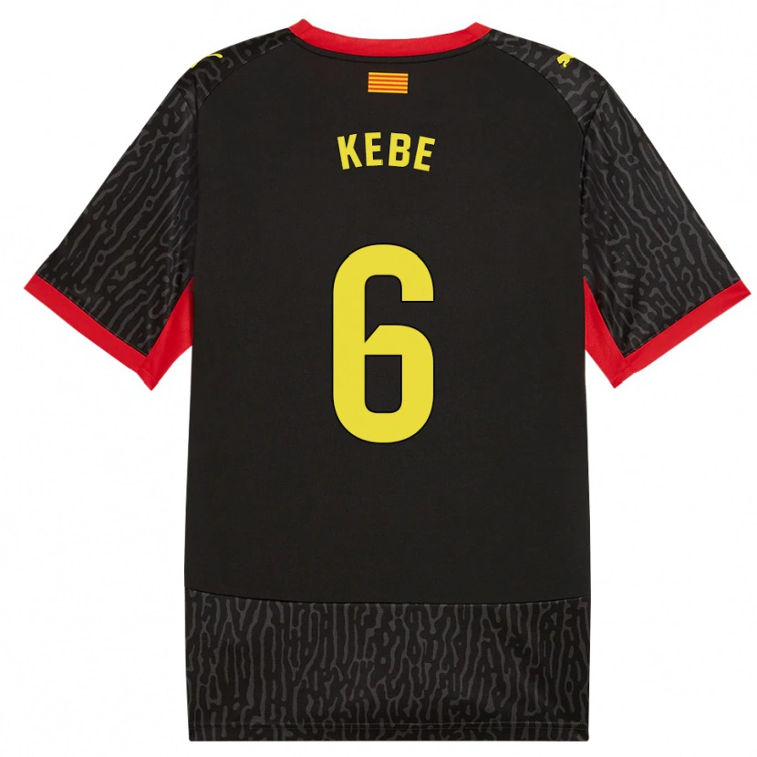 Danxen Kinder Ibrahima Kébé #6 Schwarz Gelb Rot Auswärtstrikot Trikot 2026/27 T-Shirt Österreich