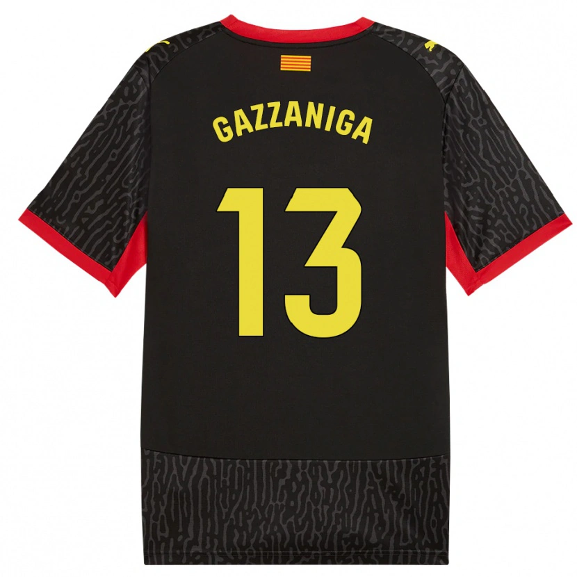 Danxen Kinder Paulo Gazzaniga #13 Schwarz Gelb Rot Auswärtstrikot Trikot 2026/27 T-Shirt Österreich