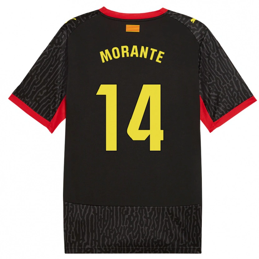 Danxen Kinder Iván Morante #14 Schwarz Gelb Rot Auswärtstrikot Trikot 2026/27 T-Shirt Österreich