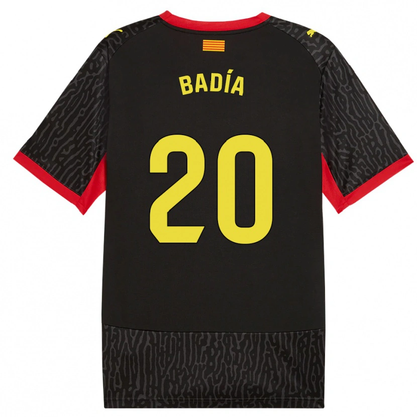 Danxen Kinder Guillem Badia #20 Schwarz Gelb Rot Auswärtstrikot Trikot 2026/27 T-Shirt Österreich