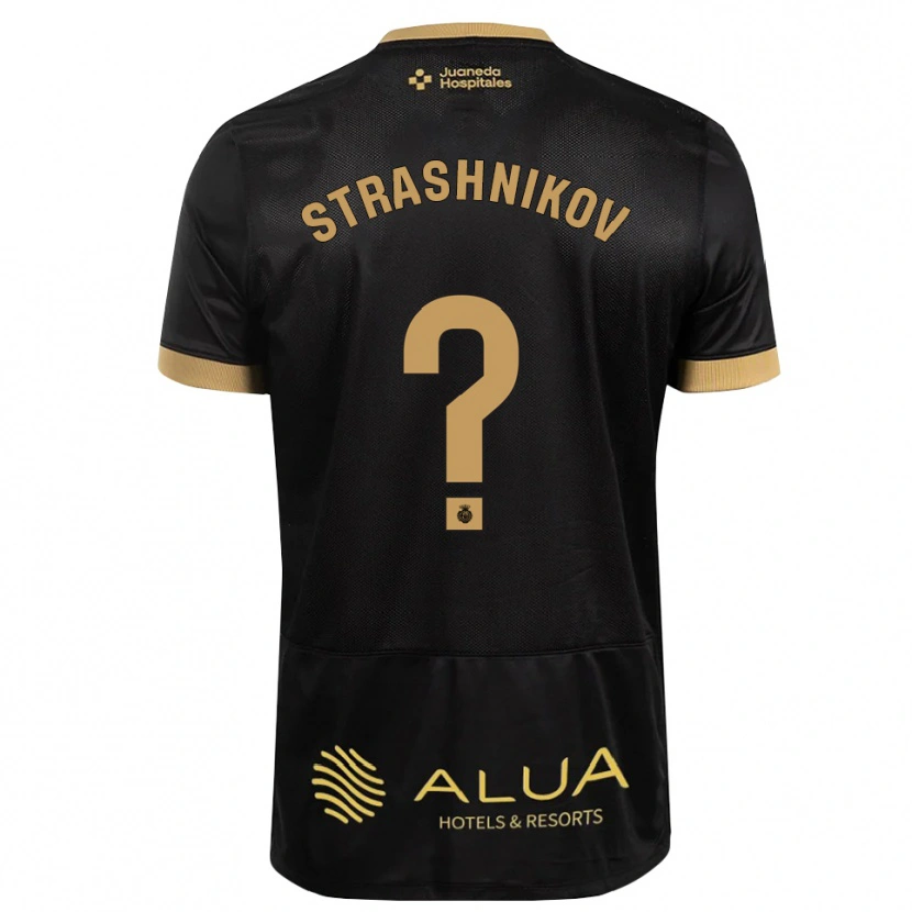 Danxen Kinder Nikolay Strashnikov #0 Schwarz Sandbraun Burly Wood Auswärtstrikot Trikot 2026/27 T-Shirt Österreich
