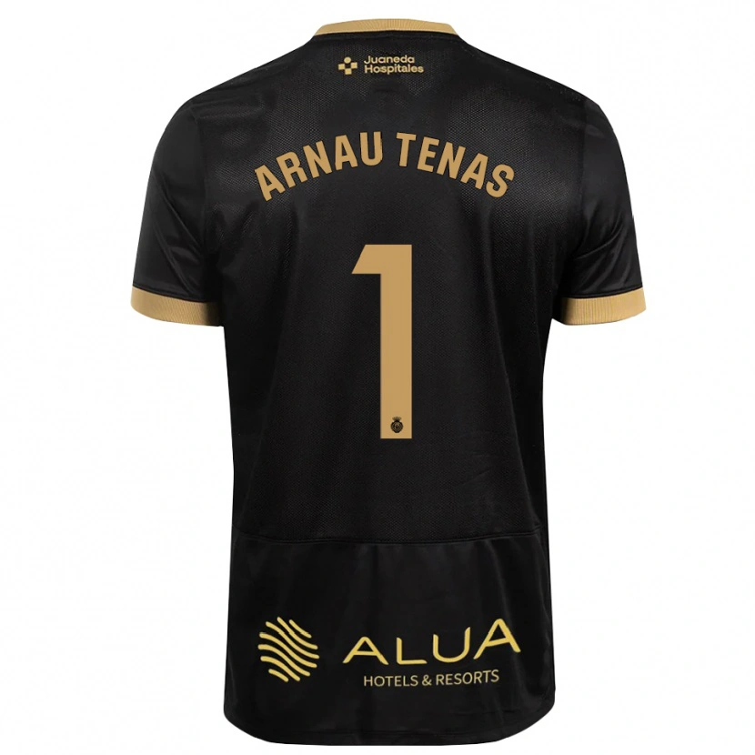 Danxen Kinder Arnau Tenas #1 Schwarz Sandbraun Burly Wood Auswärtstrikot Trikot 2026/27 T-Shirt Österreich