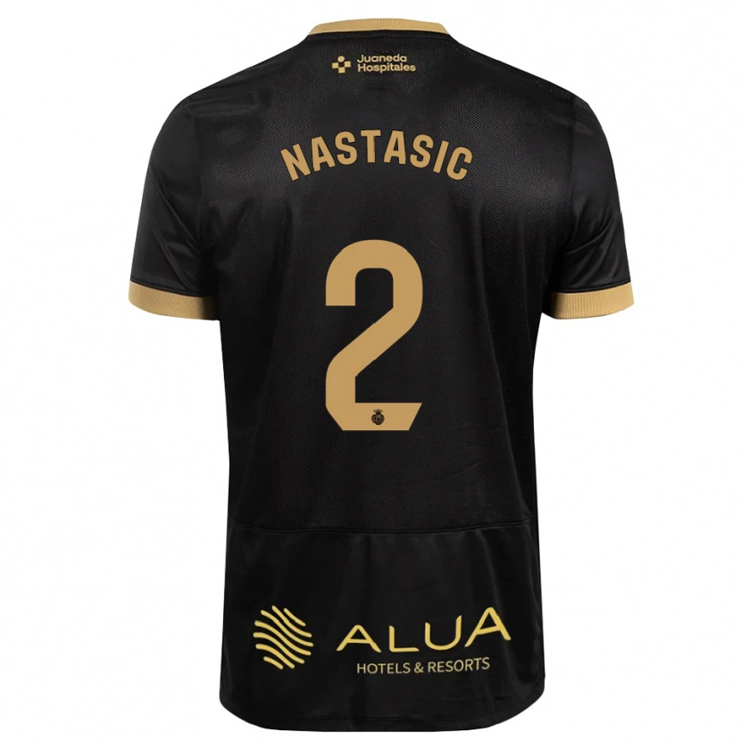 Danxen Kinder Matija Nastasic #2 Schwarz Sandbraun Burly Wood Auswärtstrikot Trikot 2026/27 T-Shirt Österreich
