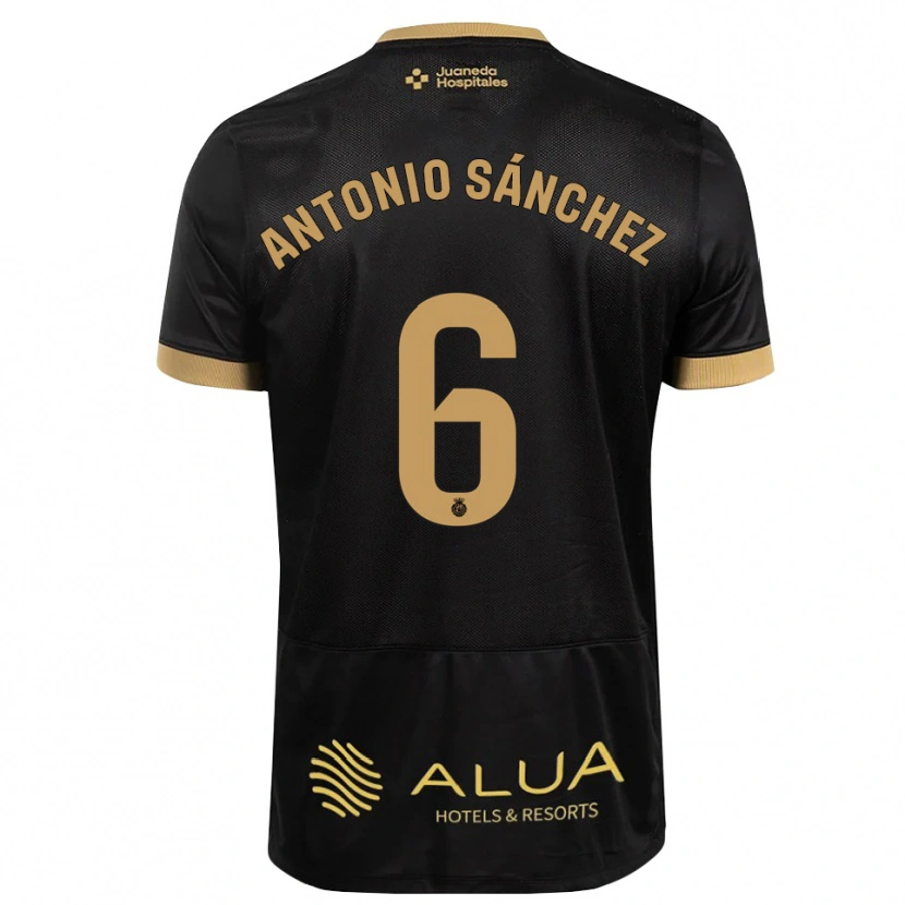 Danxen Kinder Antonio Sánchez #6 Schwarz Sandbraun Burly Wood Auswärtstrikot Trikot 2026/27 T-Shirt Österreich