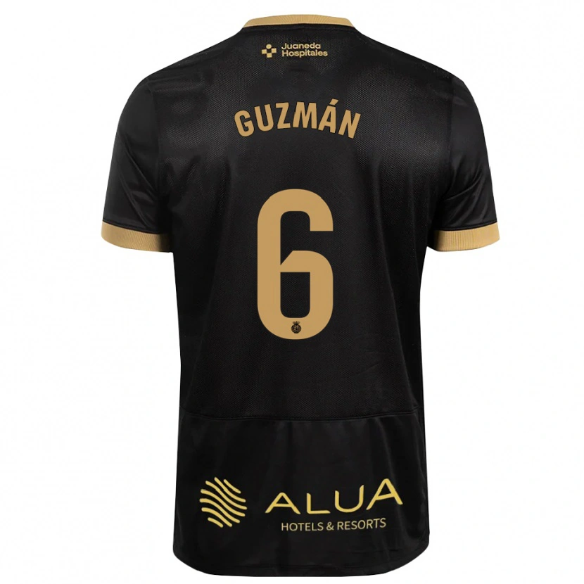 Danxen Kinder Samuel Guzmán #6 Schwarz Sandbraun Burly Wood Auswärtstrikot Trikot 2026/27 T-Shirt Österreich
