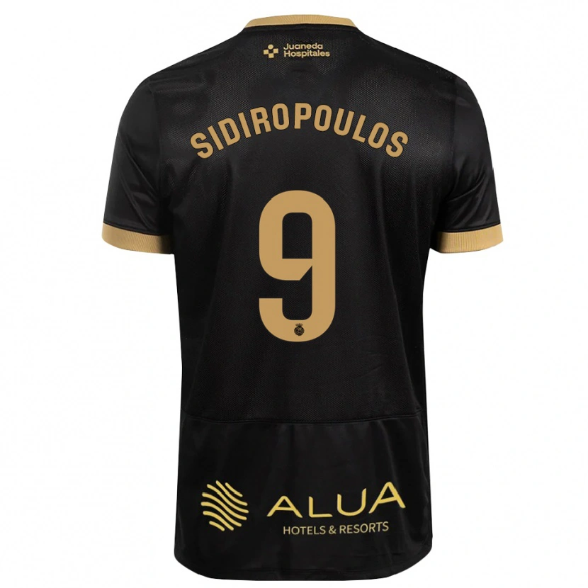 Danxen Kinder Anastasios Sidiropoulos #9 Schwarz Sandbraun Burly Wood Auswärtstrikot Trikot 2026/27 T-Shirt Österreich