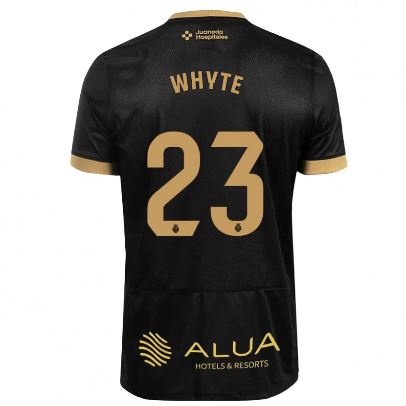 Danxen Kinder Michael Whyte #23 Schwarz Sandbraun Burly Wood Auswärtstrikot Trikot 2026/27 T-Shirt Österreich