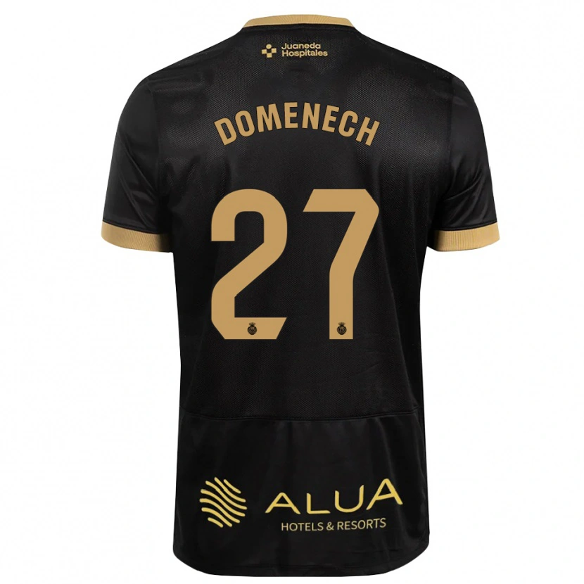 Danxen Kinder Marc Domènech #27 Schwarz Sandbraun Burly Wood Auswärtstrikot Trikot 2026/27 T-Shirt Österreich
