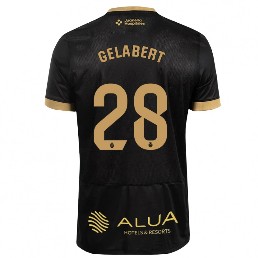 Danxen Kinder Miquel Gelabert #28 Schwarz Sandbraun Burly Wood Auswärtstrikot Trikot 2026/27 T-Shirt Österreich