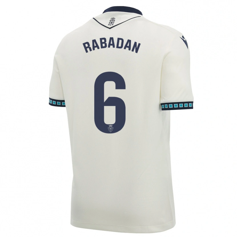 Danxen Kinder David Rabadán #6 Weiß Schwarz Hellblau Auswärtstrikot Trikot 2026/27 T-Shirt Österreich