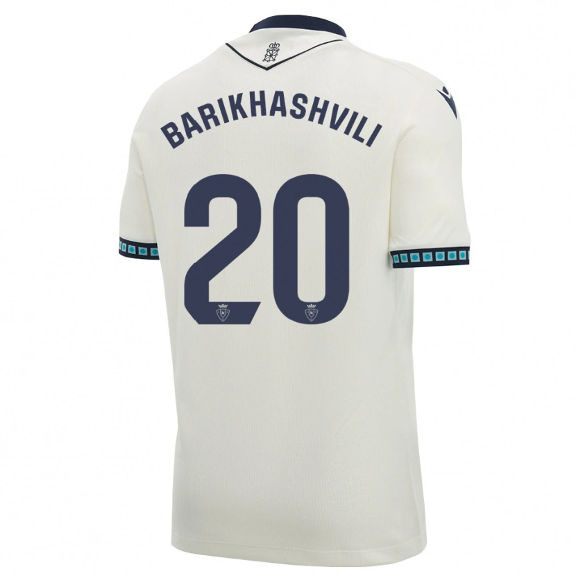 Danxen Kinder Nika Barikhashvili #20 Weiß Schwarz Hellblau Auswärtstrikot Trikot 2026/27 T-Shirt Österreich