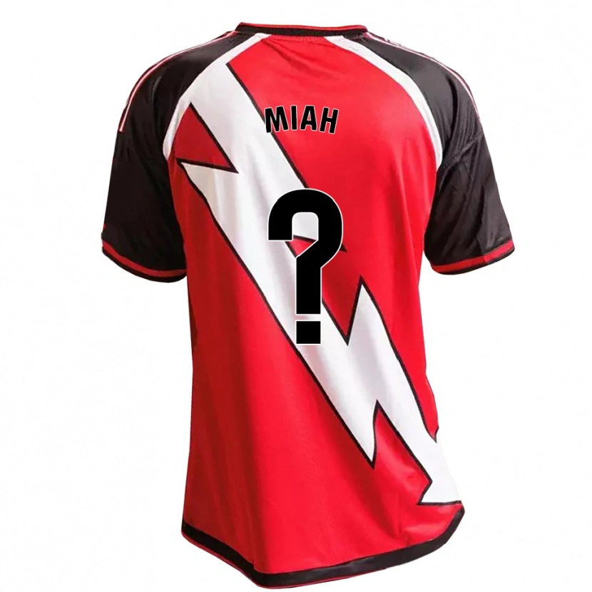 Danxen Kinder Zidan Miah #0 Rot Schwarz Weiß Auswärtstrikot Trikot 2026/27 T-Shirt Österreich