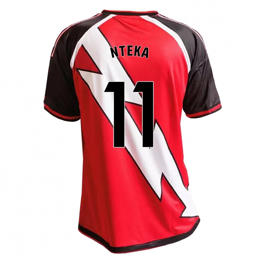 Danxen Kinder Randy Nteka #11 Rot Schwarz Weiß Auswärtstrikot Trikot 2026/27 T-Shirt Österreich