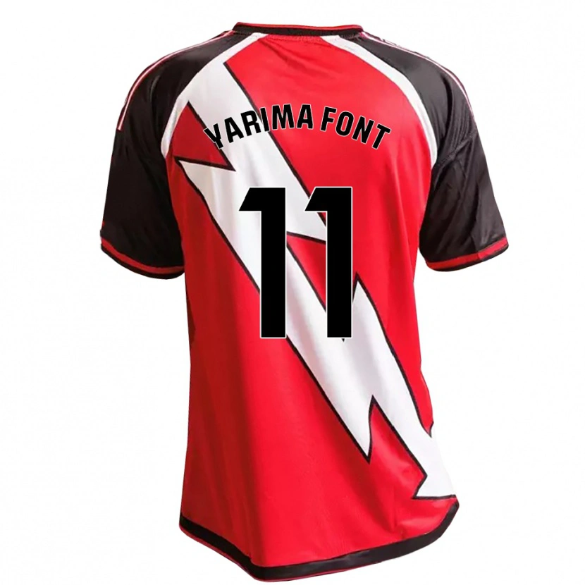 Danxen Kinder Yarima Font Barrasa #11 Rot Schwarz Weiß Auswärtstrikot Trikot 2026/27 T-Shirt Österreich