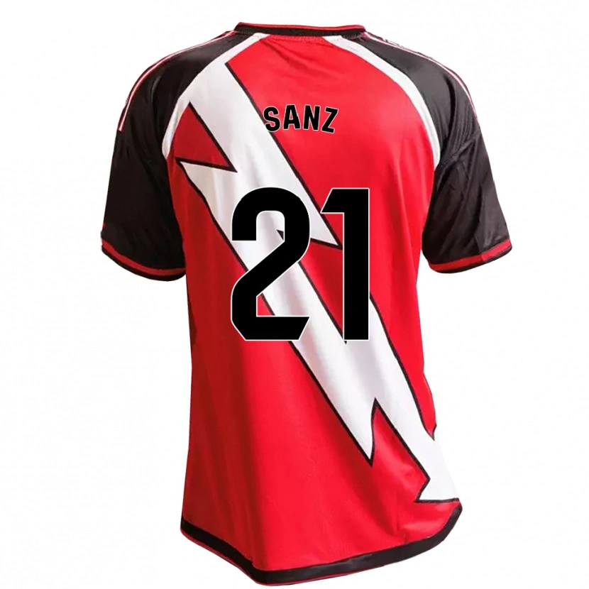 Danxen Kinder Luismi Sanz #21 Rot Schwarz Weiß Auswärtstrikot Trikot 2026/27 T-Shirt Österreich