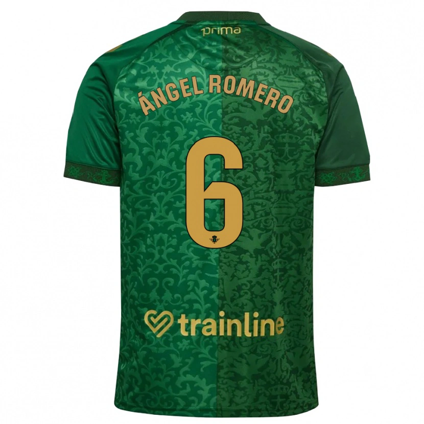 Danxen Kinder Miguel Romero #6 Waldgrün Dunkelgoldrute Auswärtstrikot Trikot 2026/27 T-Shirt Österreich