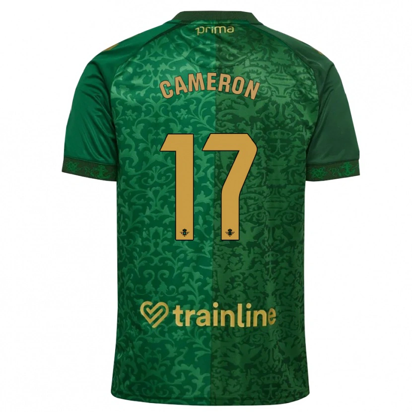 Danxen Kinder Tiffany Cameron #17 Waldgrün Dunkelgoldrute Auswärtstrikot Trikot 2026/27 T-Shirt Österreich