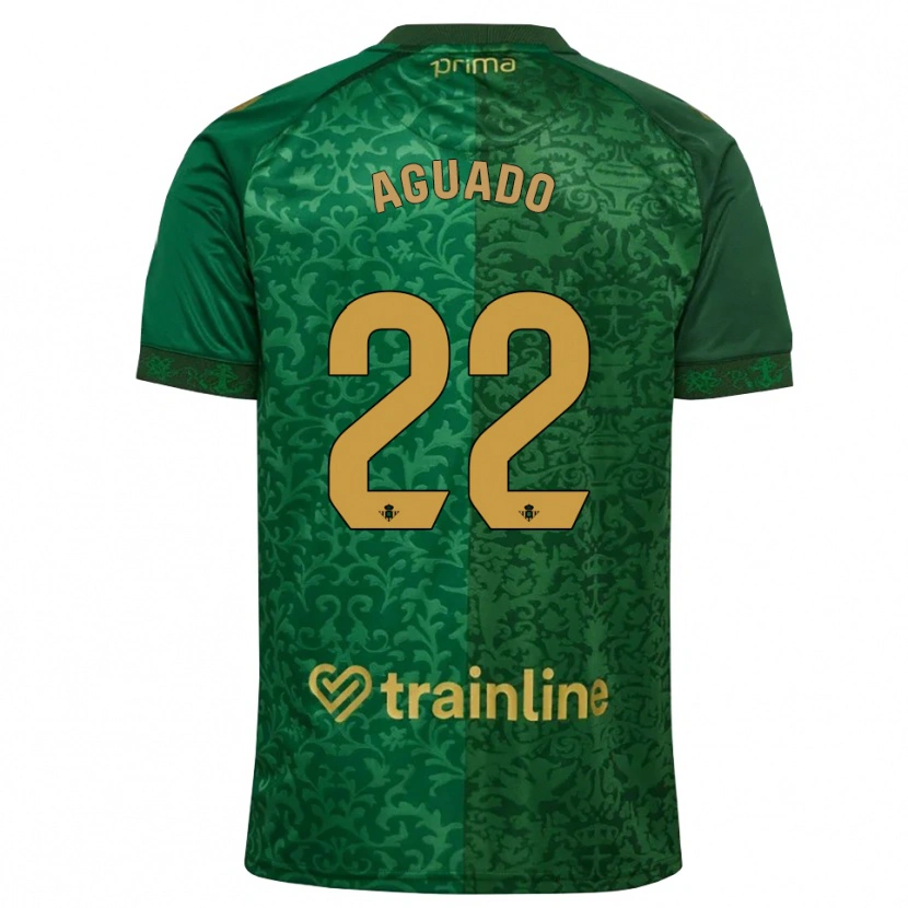 Danxen Kinder Julia Aguado Fernández #22 Waldgrün Dunkelgoldrute Auswärtstrikot Trikot 2026/27 T-Shirt Österreich