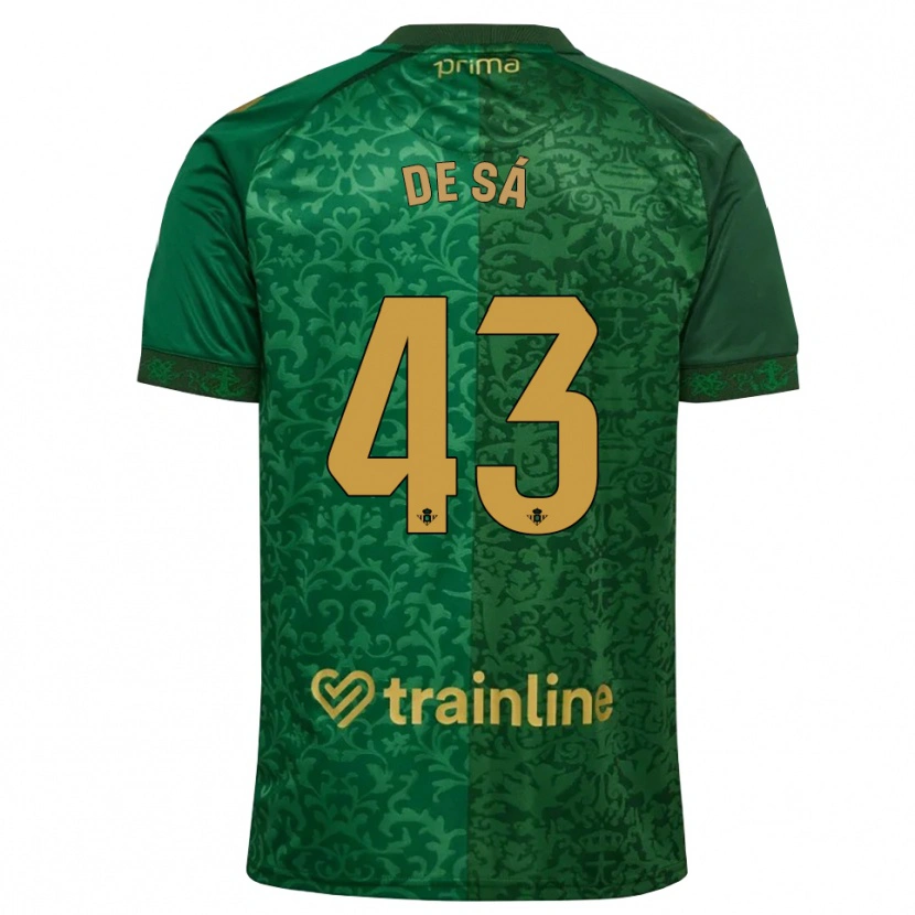 Danxen Kinder Rubén De Sá #43 Waldgrün Dunkelgoldrute Auswärtstrikot Trikot 2026/27 T-Shirt Österreich