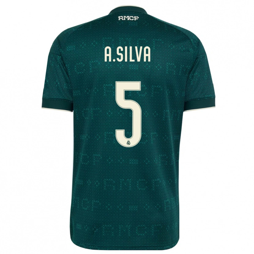 Danxen Kinder Antonia Silva #5 Dunkelgrauweiß Auswärtstrikot Trikot 2026/27 T-Shirt Österreich